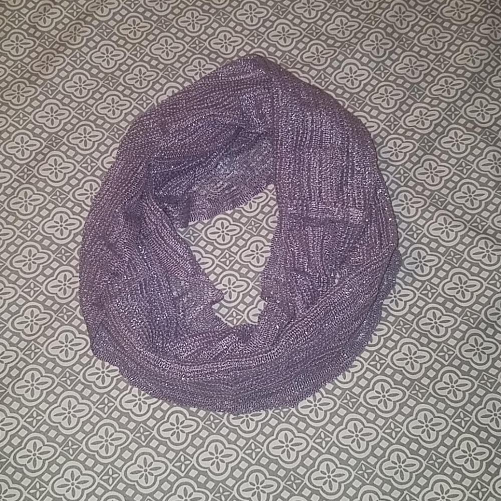 Lavender and silver scarf